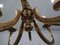 Italian Brutalist Bronze Chandelier, 1960s, Image 6