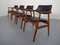 Poltrone in teak di Erik Kirkegaard per Glostrup, anni '60, set di 4, Immagine 25