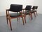 Teak Armchairs by Erik Kirkegaard for Glostrup, 1960s, Set of 4 16