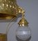 Antike Jugendstil Deckenlampe aus Messing, 1910 7