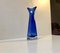 Swedish Blue Sommerso Vase from Elme Glasbruk, 1960s 1
