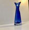 Swedish Blue Sommerso Vase from Elme Glasbruk, 1960s 2