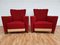 Oak Wood Sofa and Armchairs, 1930s, Set of 3, Image 17