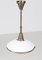 Lámpara colgante Bauhaus de latón y opalina de Otto Müller para Sistrah Licht GmbH, años 30, Imagen 10