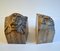 Art Deco Ceramic Lion Head Bookends, 1920s, Set of 2 4