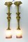 Art Glass and Gilt Bronze Pendant Lamps from Muller Strasbourg, 1920s, Set of 2, Image 8