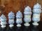 Antique Ceramic Apothecary Containers, Set of 5 9