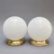 Murano Glass Globe Table Lamps, 1950s, Set of 2 2
