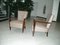 Leather and Rosewood Armchairs, 1940s, Set of 2 11