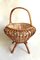 Mid-Century Italian Wicker Planter, 1950s, Image 1