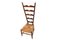 Italienischer Beistellstuhl mit Gestell aus Nussholz & Sitz aus Binsengeflecht von Gio Ponti für Casa e Giardino, 1930er 3