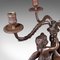 Bronze Victorian Style Candleholder, 1960s 5