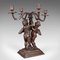 Bronze Victorian Style Candleholder, 1960s 1
