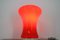 Red Glass Table Lamp, 1979 4