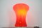 Red Glass Table Lamp, 1979 3
