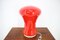 Rote Tischlampe aus Glas, 1979 1