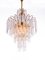 Hollywood Regency Gilt Brass and Crystal Chandelier by Christoph Palme for Palwa, 1960s, Image 9