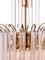 Hollywood Regency Gilt Brass and Crystal Chandelier by Christoph Palme for Palwa, 1960s, Image 6