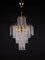 Hollywood Regency Gilt Brass and Crystal Chandelier by Christoph Palme for Palwa, 1960s 4