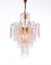 Lámpara de araña Hollywood Regency de latón dorado y cristal de Christoph Palme para Palwa, años 60, Imagen 1