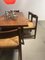 Juego de mesa de comedor, banco y sillas, años 60, Imagen 5
