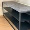 Black Powder Coated and Marble Eros TV Console Table by Casa Botelho 2