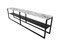 Black Powder Coated and Marble Eros Console Table by Casa Botelho 1