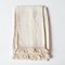 Linen Bath Towels With Short Fringe by Once Milano, Set of 2 1