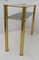 Mid-Century Italian Brass Console Table and Mirror Set, 1970s, Image 8