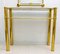 Mid-Century Italian Brass Console Table and Mirror Set, 1970s, Image 4