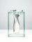 Skulpturale Vasen aus Aluminium & Glas, 1980er, 2er Set 3