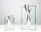 Sculptural Aluminium & Glass Vases, 1980s, Set of 2 1
