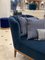 Black Ebony & Velvet Blue Notte Aphrodite Chaise Lounge by Casa Botelho 7