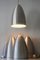 Lámpara colgante alemana grande de aluminio, años 70, Imagen 3