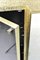 Mueble de pared de marquetería con cuentas de oro, piedra negra, latón y cristal blanco de François-Xavier Turrou para Ginger Brown, Imagen 11