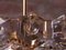 Vergoldeter deutscher Kronleuchter mit Behang aus Kristallglas von Kinkeldey, 1960er 8