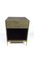 Faux-Shagreen Embossed Resin, Brass Patina, and Brass Nightstands from Ginger Brown, Set of 2 1