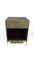 Faux-Shagreen Embossed Resin, Brass Patina, and Brass Nightstands from Ginger Brown, Set of 2, Image 1