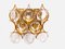 Apliques alemanes de cristal bañados en oro de Palwa, años 60. Juego de 2, Imagen 3