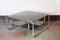 Black Glass and Chrome-Framed Coffee Table, 1970s 2