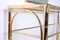 Hollywood Regency Golden Bamboo Console Table and Mirror, 1970s, Set of 2 6