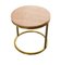 Modern Diana Round Coffee Table With Brass Tint and Marble by Casa Botelho 1