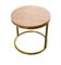 Modern Diana Round Coffee Table With Brass Tint and Marble by Casa Botelho, Image 1