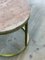 Tavolino da caffè rotondo Diana in ottone e marmo di Casa Botelho, Immagine 3