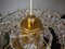 Lampadario in cristallo e ottone placcato in oro di Kinkeldey, anni '60, Immagine 8