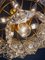 Lampadario in cristallo e ottone placcato in oro di Kinkeldey, anni '60, Immagine 9