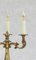 Französische Louis XV Revival Tischlampen aus vergoldeter Bronze in Kandelaber-Optik, 1950er, 2er Set 4