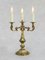 French Louis XV Revival Gilded Bronze Candelabra Table Lamps, 1950s, Set of 2 7