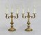French Louis XV Revival Gilded Bronze Candelabra Table Lamps, 1950s, Set of 2 6