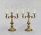 French Louis XV Revival Gilded Bronze Candelabra Table Lamps, 1950s, Set of 2, Image 6